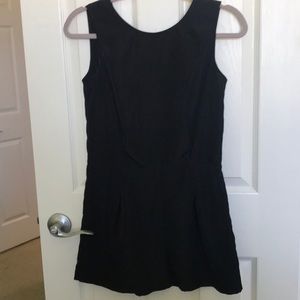 Black Sleeveless Romper